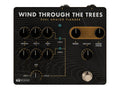 Black rectangular PRS Guitars dual analog flanger pedal with multiple knobs and one footswitch.