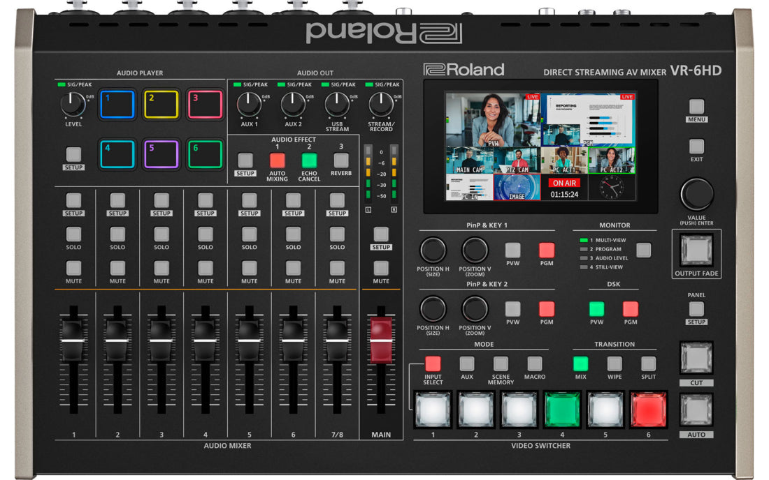 Roland VR-6HD Direct Streaming AV Mixer