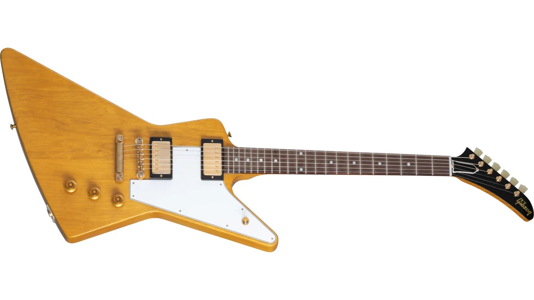 Gibson USA Custom Shop 1958 Korina Explorer - White Pickguard HSEXK58WVOGH