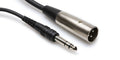 Hosa Balanced Interconnect, 1/4 in TRS to XLR-M, 20 ft