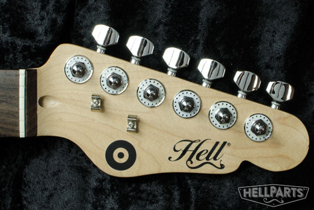 HellParts HeadButz! Brass White Rivets Machine Head Washers