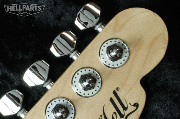 HellParts HeadButz! Brass White Rivets Machine Head Washers