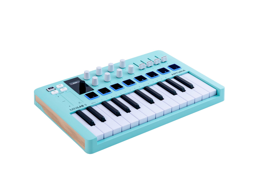 ARTURIA MiniLAB 3 - Aquamarine — MIDI Controller, MIDI performance control surface