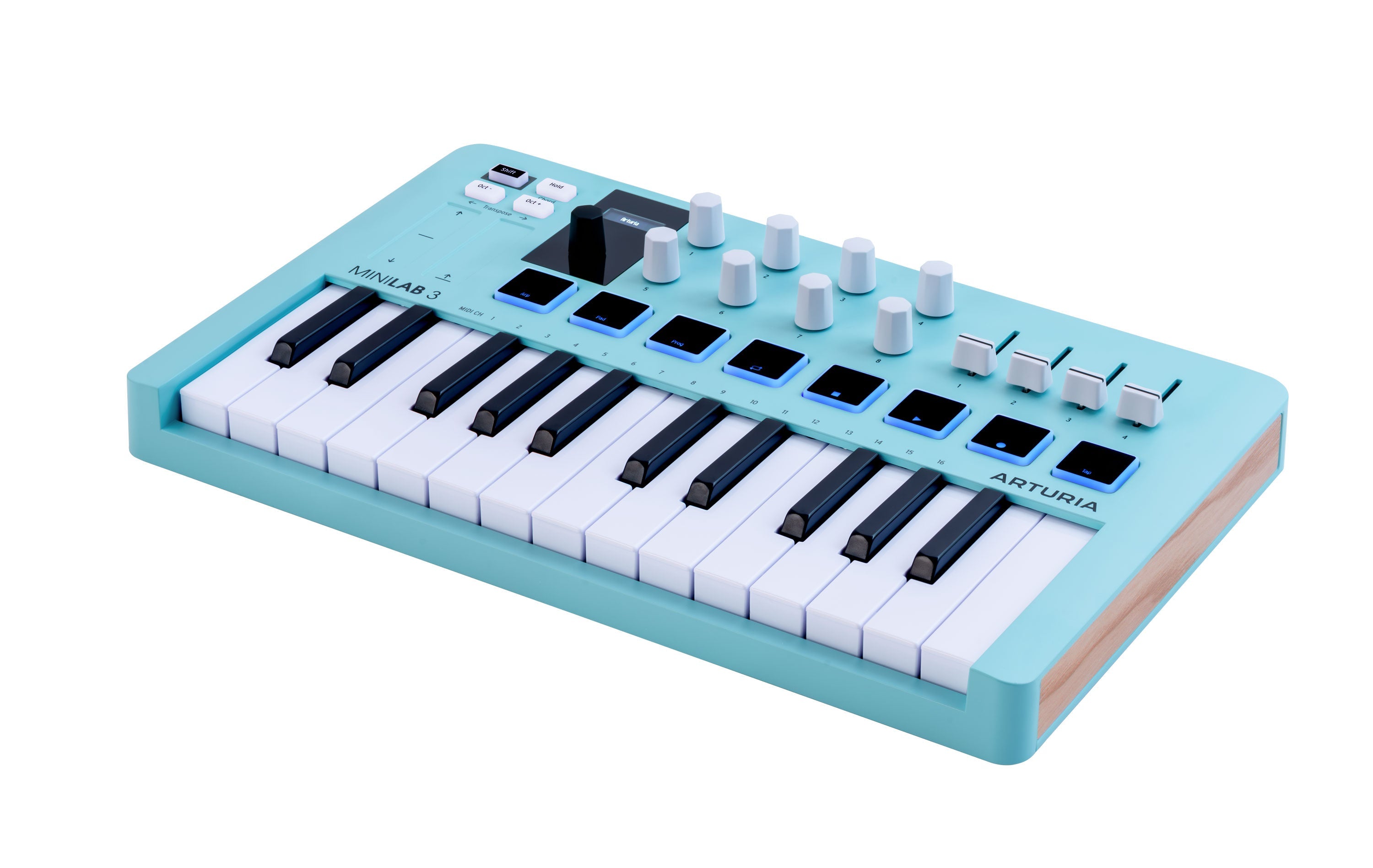 ARTURIA MiniLAB 3 - Aquamarine — MIDI Controller, MIDI performance control surface