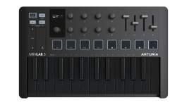 ARTURIA MINILAB 3 Deep Black | Limited Edition Compact Midi Keyboard & Pad Controller