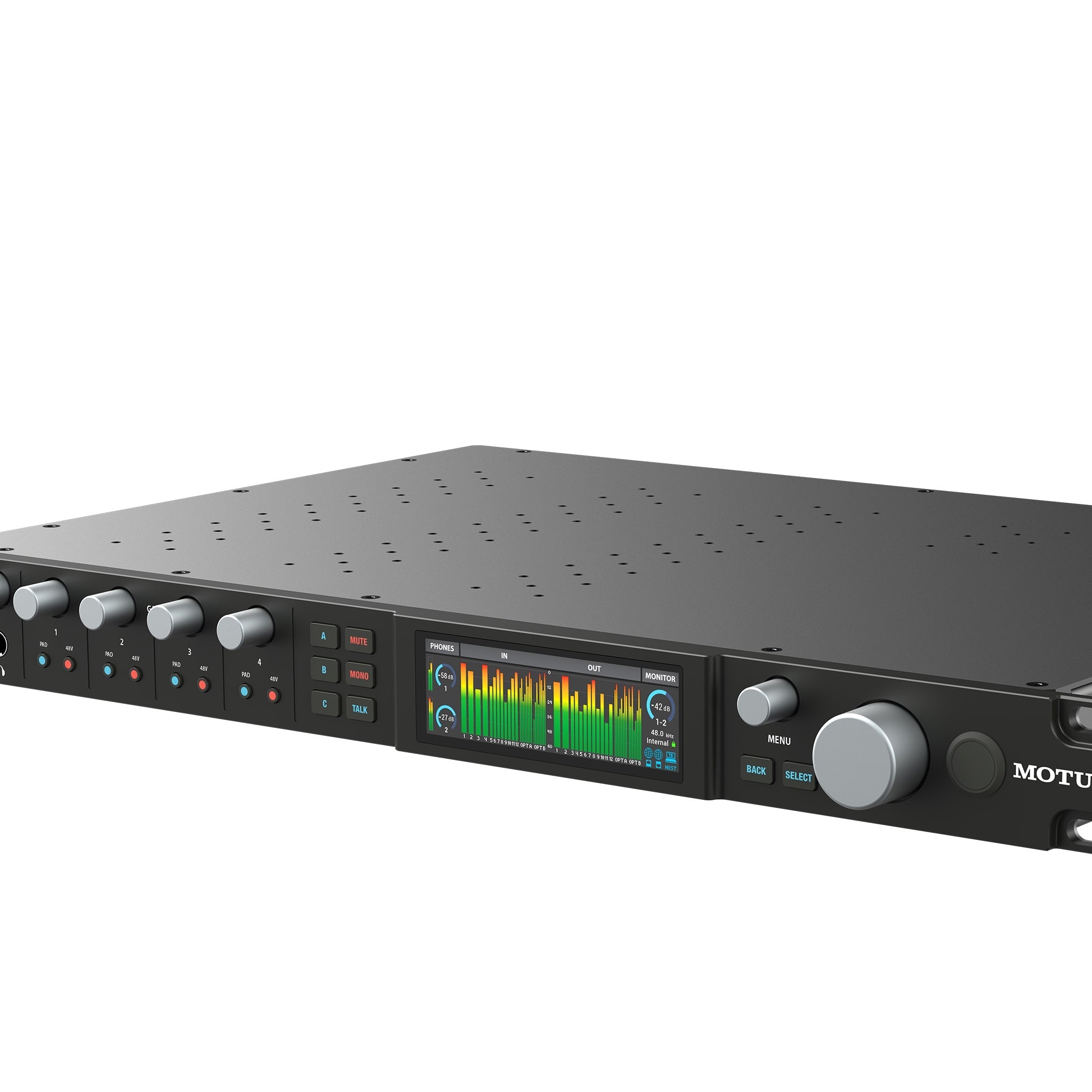 MOTU 848 28 x 32 Thunderbolt/USB4 Audio Interface, computer recording audio interface