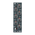 Front panel of a black MQ712 inductor equalizer with multiple knobs, two toggle switches, one button, and an indicator light.