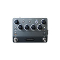Top view of a Nanocortex multi-effect pedal with knobs, buttons, and two footswitches.
