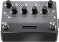 Top view of a black Nanocortex digital effects modeler pedal with multiple rotary knobs, buttons, and two footswitches.