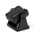 Black plastic stand with a padded cradle and Dunlop logo embossed on the side.