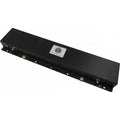 Black rectangular metal device with a MOD label and connectors on one side.