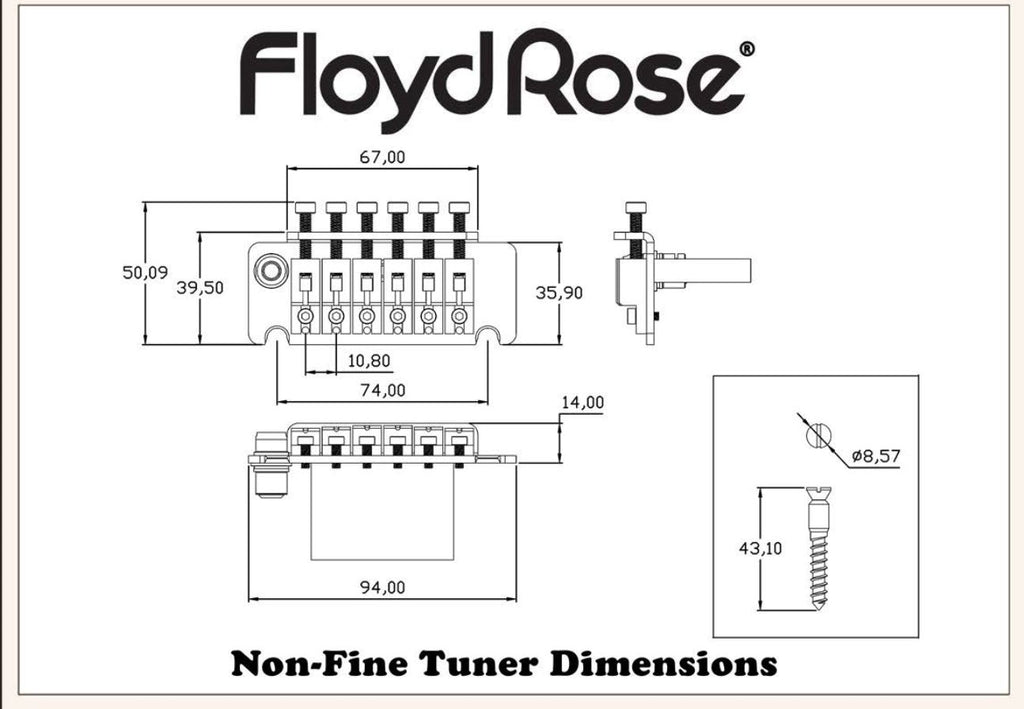 Floyd Rose Non-Fine Tuner Tremolo System