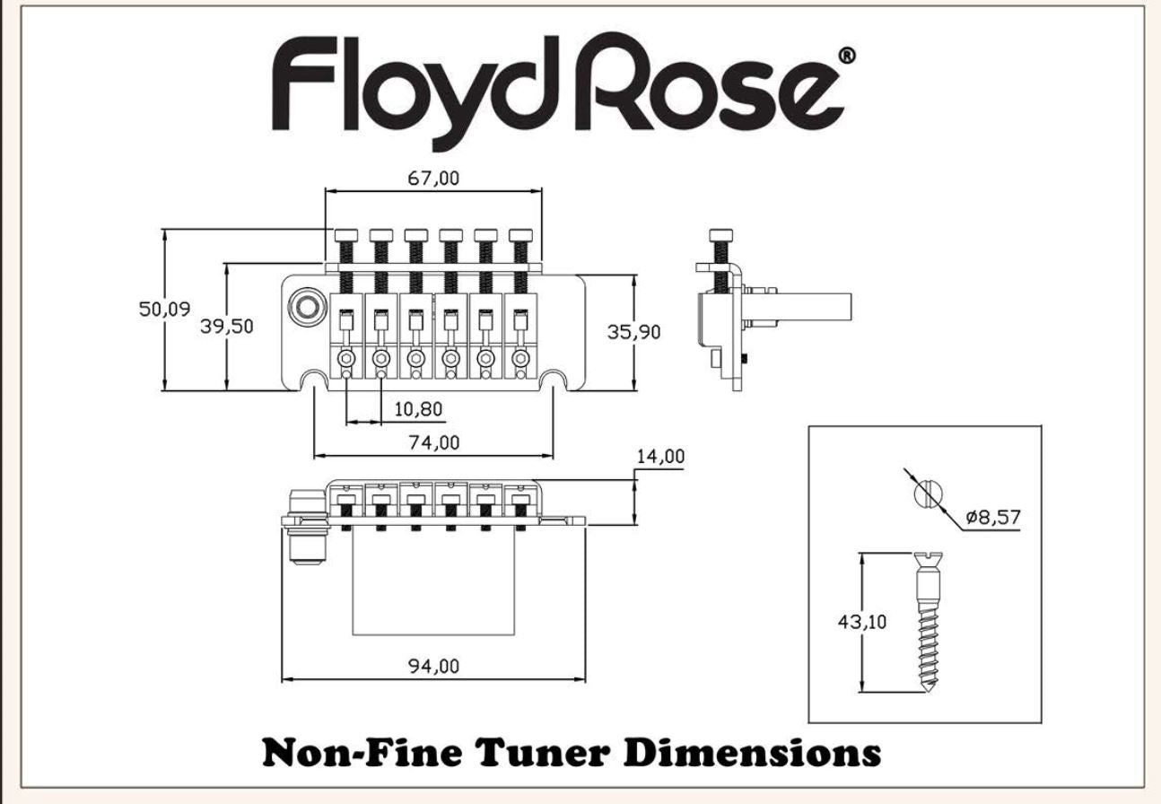 Floyd Rose Non-Fine Tuner Tremolo System