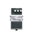 White BOSS noise suppressor pedal with three control knobs and four 1/4 inch input/output jacks