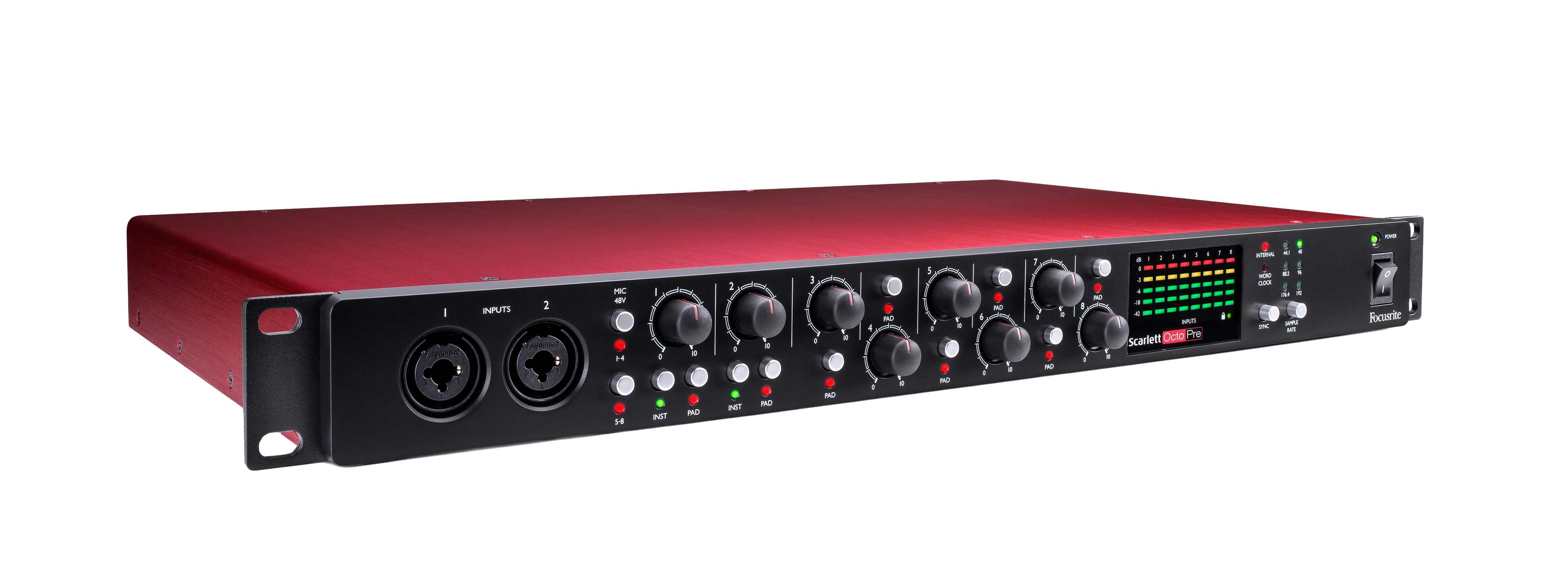 FOCUSRITE Scarlett OctoPre — Microphone, studio recording microphone body