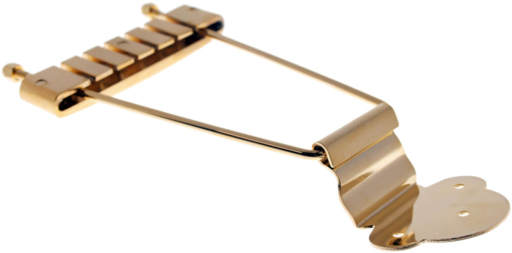 Solo Pro 335 Style Thin Body Trapezoid Gold Guitar Tailpiece