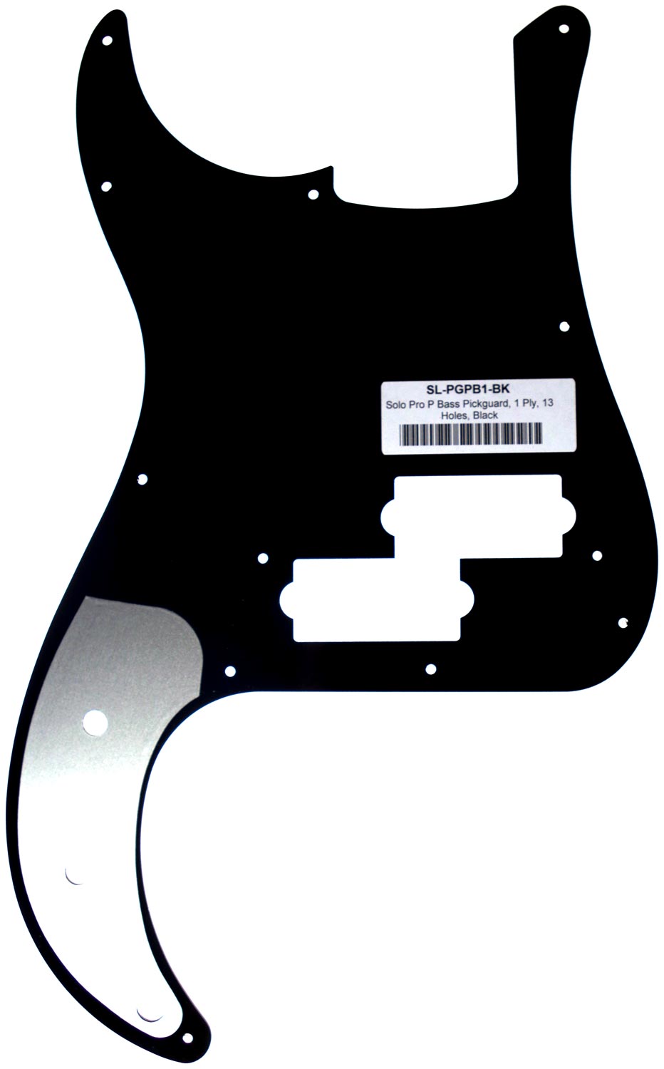 Solo Music Gear Solo Pro P Bass Style 1 Ply Black Pickguard