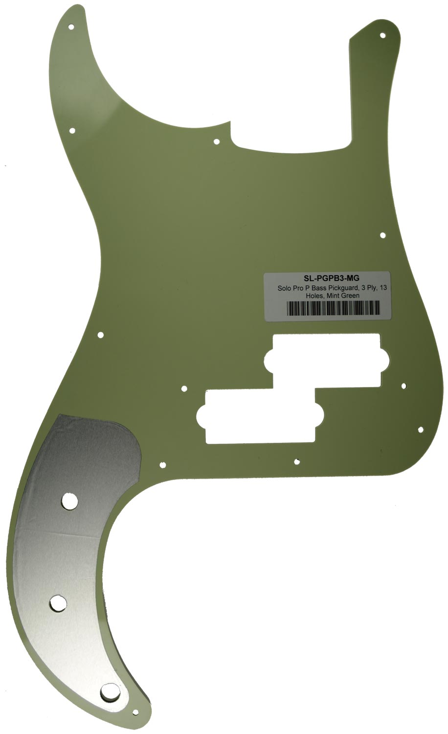 Solo Music Gear Solo Pro P Bass Style 3 Ply Mint Green Pickguard