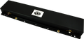 Black rectangular electronic component with connectors, knobs, and a MOD logo on top.