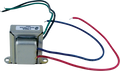 Metal transformer with four colored wire leads attached, labeled 1760A