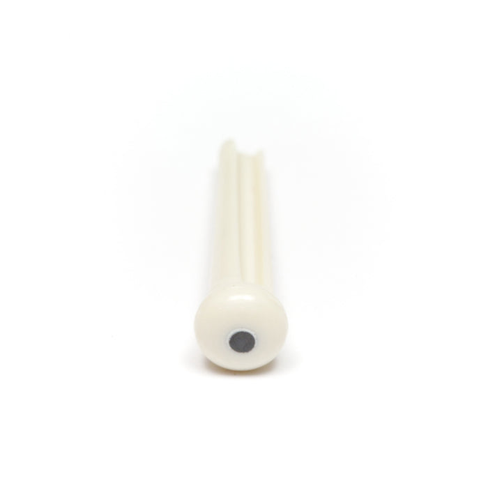 Graph Tech PP-1122-00 TUSQ Traditional Style Bridge Pins White with Black Inlay