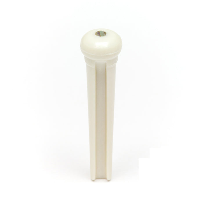 Graph Tech PP-1182-00 TUSQ Traditional Style Bridge Pins White with Paua Shell Inlay