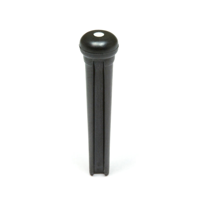 Graph Tech PP-2122-00 TUSQ Traditional Style Bridge Pins Black with White Inlay