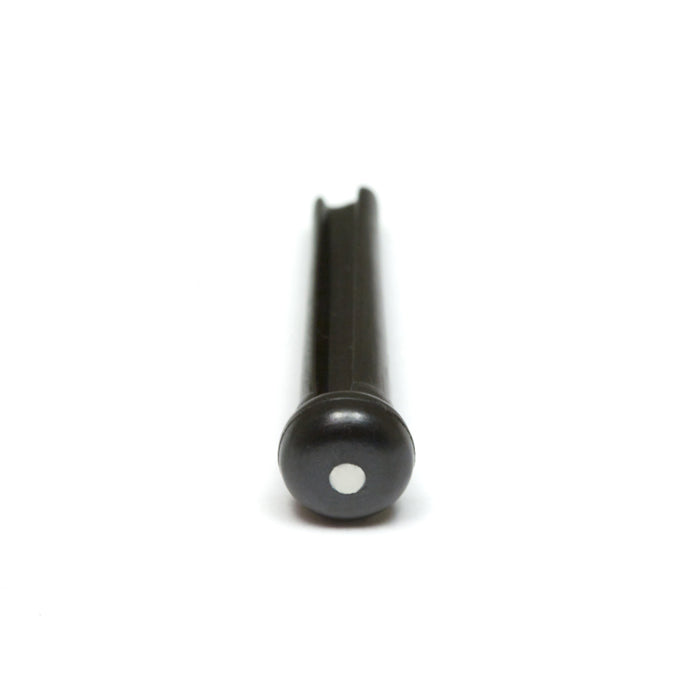 Graph Tech PP-2122-00 TUSQ Traditional Style Bridge Pins Black with White Inlay