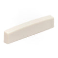 White rectangular blank nut with a smooth top and rounded ends on a white background.
