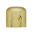 Gold-colored metal knurled knob with a slotted screw for mounting.