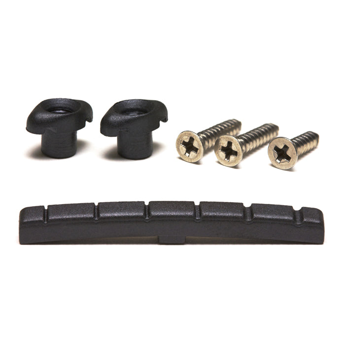 Graph Tech PT-5001-00 Black TUSQ XL Slotted Nut & Retainer Pak