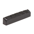 Black slotted nut with seven slots visible on the top side.
