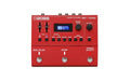Red Boss RC-500 Loop Station pedal with sliders, knobs, buttons, and a small display showing memory 99.