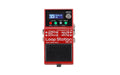 Red Boss pedal with screen, four buttons, knob, and four input/output jacks, labeled Loop Station RC-5.