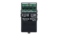 Black Boss Space Echo RE-2 pedal with multiple knobs, jacks, and a footswitch on a white background.