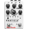 White Red Panda Particle pedal with six control knobs, two footswitches, and one preset button.