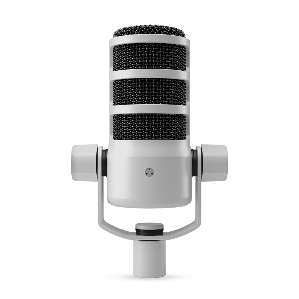 RODE PodMic USB White — Microphone, studio recording microphone body