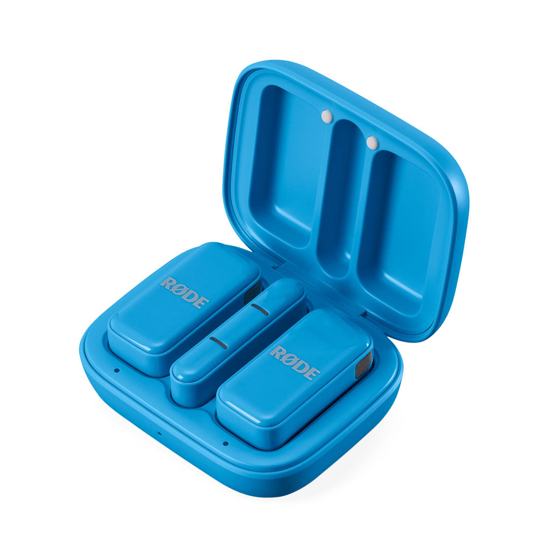 RODE Wireless Micro (USB-C, Blue) — Microphone, studio recording microphone body