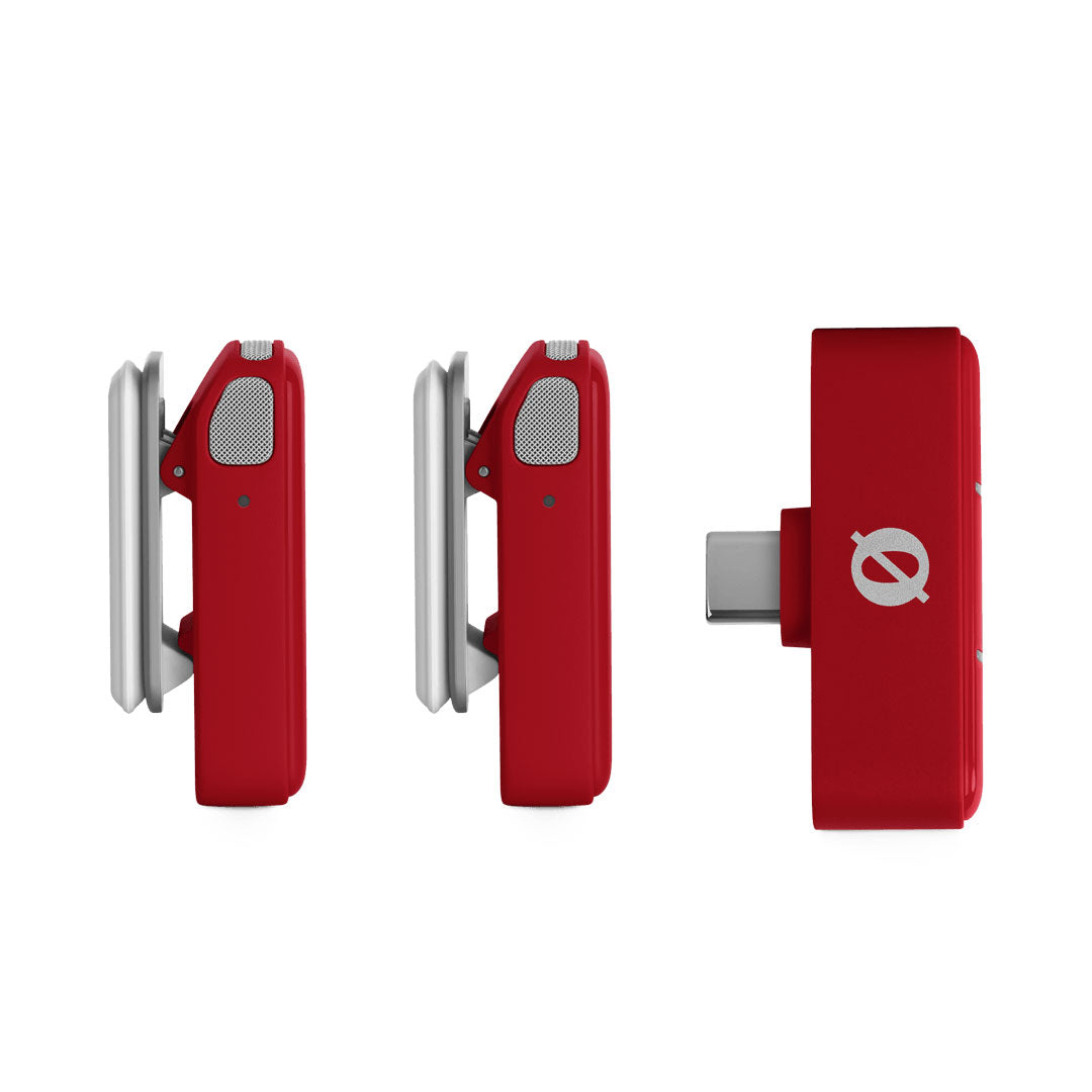 RODE Wireless Micro (USB-C, Red) — Microphone, studio recording microphone body