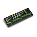 Black and green Tech 21 Screaming Blonde Character Plus pedal with multiple knobs and three footswitches.