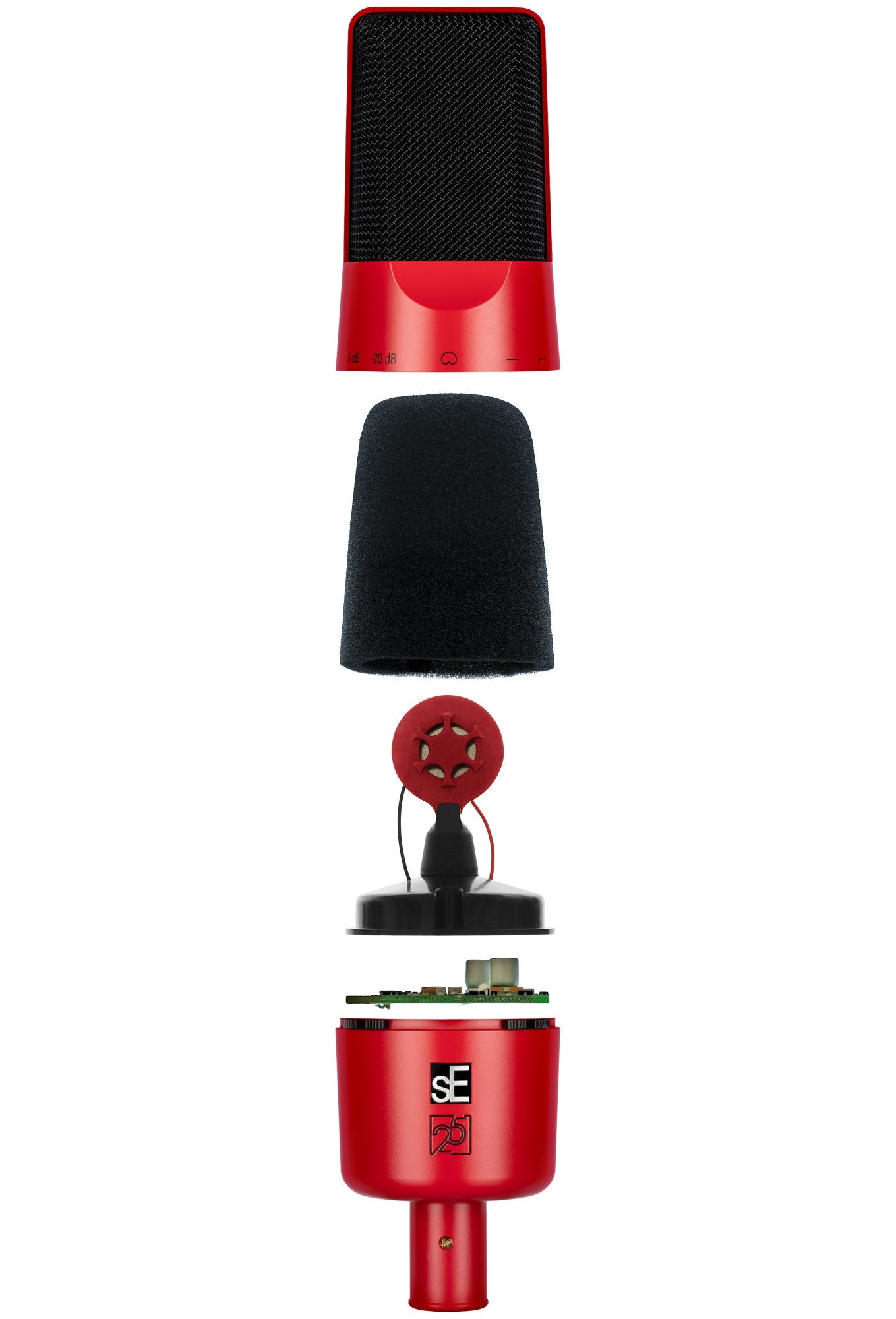 SE ELECTRONICS X1A-2C Red — Microphone, studio recording microphone body