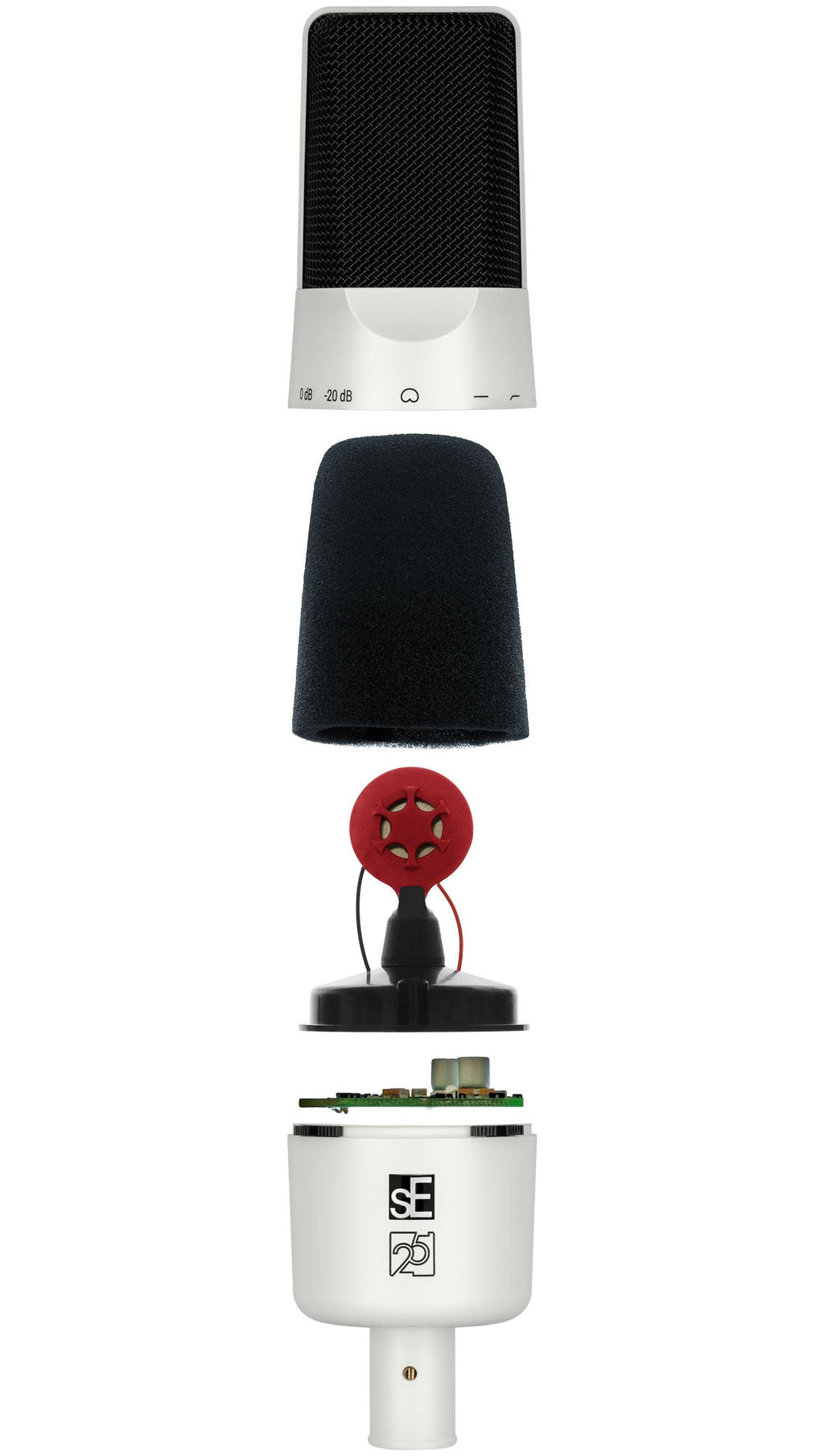 SE ELECTRONICS X1A-2C White — Microphone, studio recording microphone body