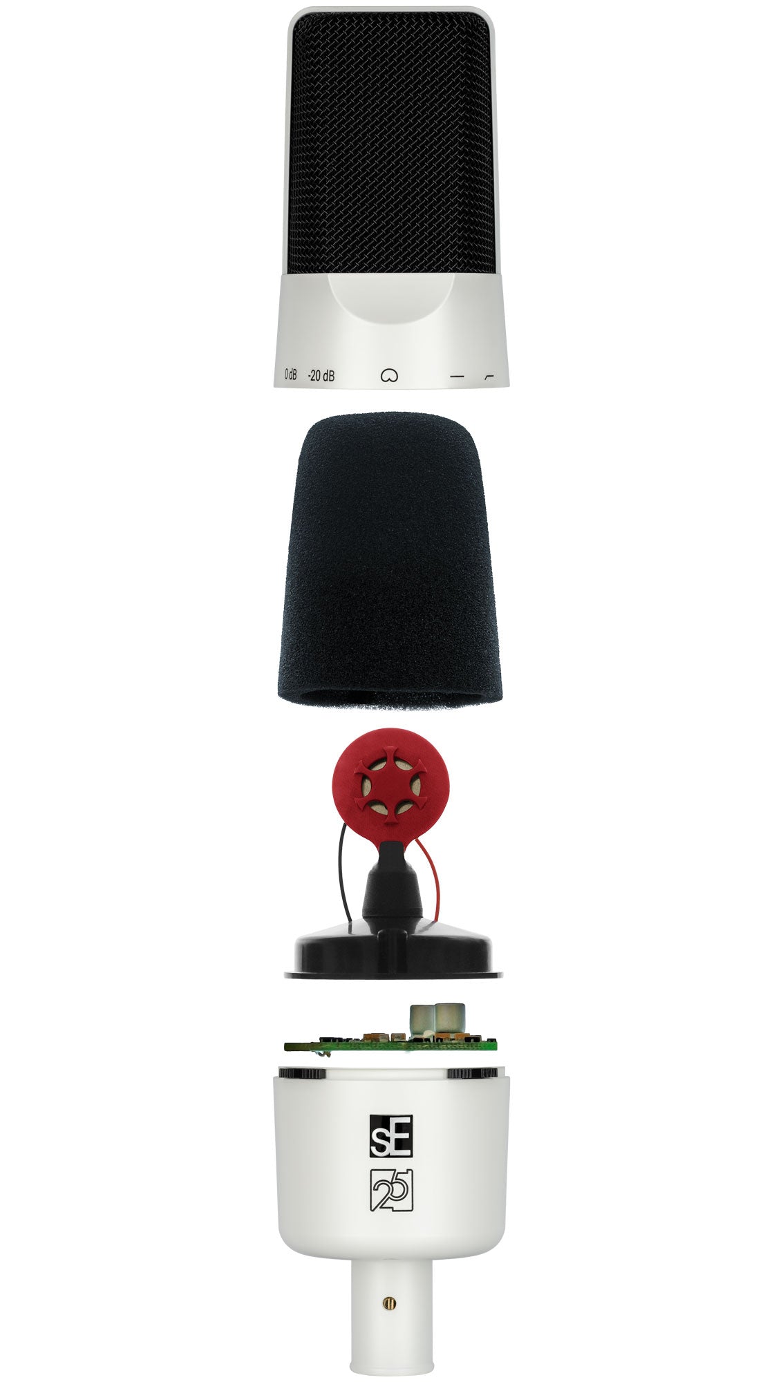 SE ELECTRONICS X1A-2C White — Microphone, studio recording microphone body