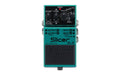 Teal Boss SL-2 Slicer guitar effects pedal with four control knobs and multiple input/output jacks.