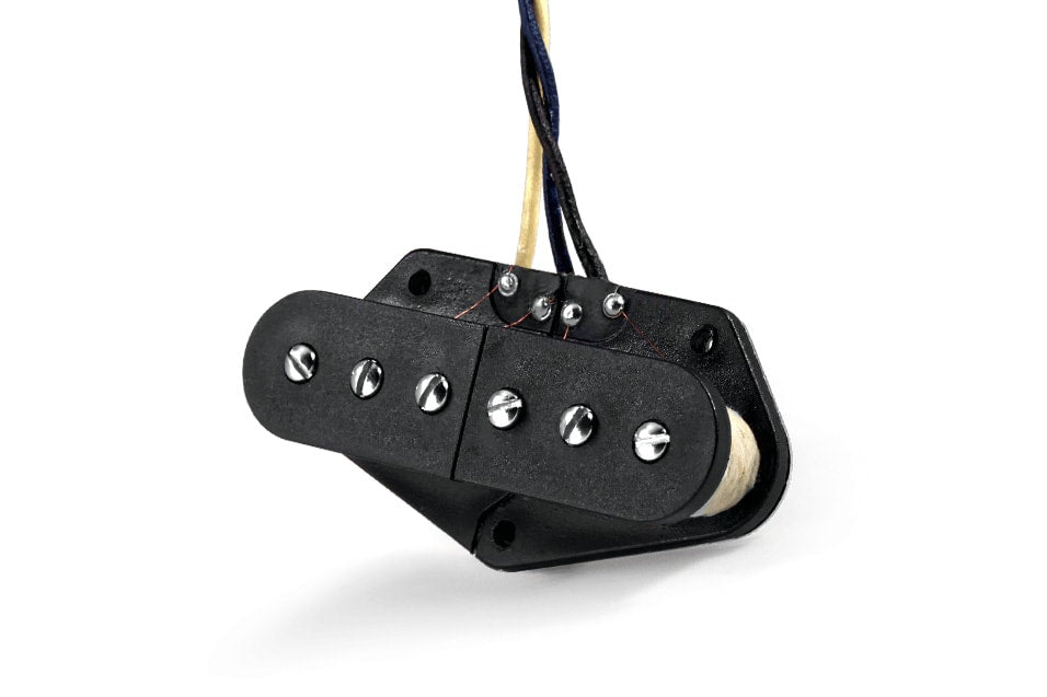 Fralin Split Steel Pole Tele Bridge Pickup – Black