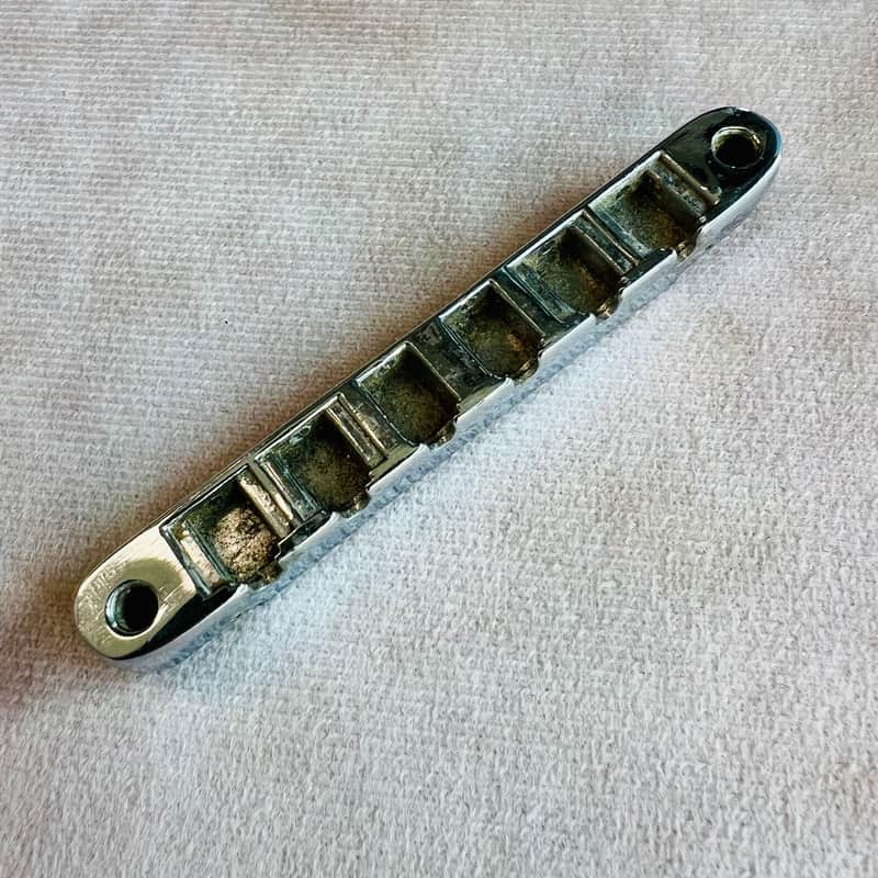 Gibson ABR-1 Bridge Base Patent Number w/ Foundry Mark 1966-1970 - Chrome