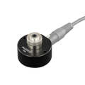 Black cylindrical microphone base with silver 3mm TP adapter and attached black XLR cable.