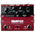 Red and black Wampler Catacombs pedal with multiple knobs, footswitches, and input/output jacks.