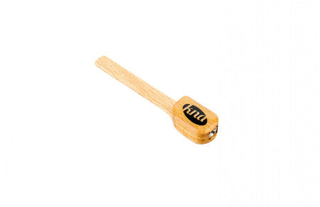 Wooden guitar pickup component with a 1/4 inch jack socket and kna branding on the body.