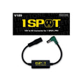Black adapter cable with barrel connectors and inline converter box labeled 18V to 9V Converter
